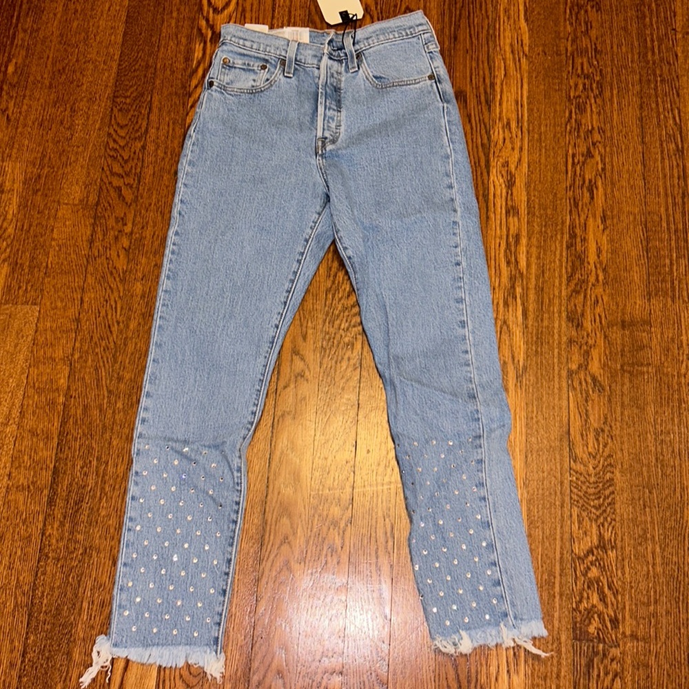 Skinny Levi Jeans with rhinestones
